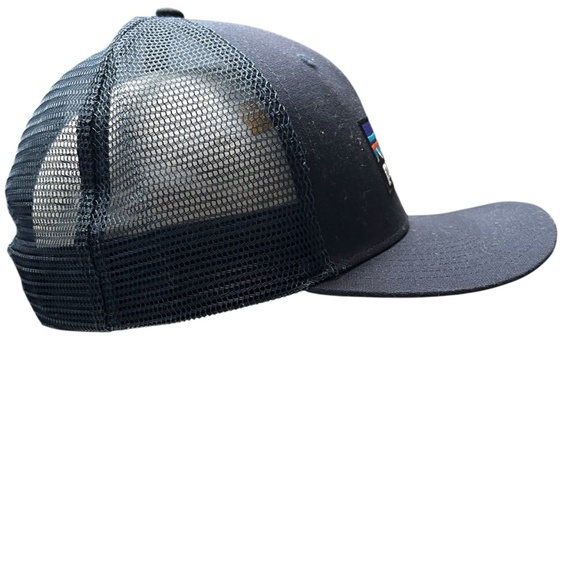 Patagonia Trucker Hat Dark Blue Mesh Snapback One Size - Picture 2 of 5